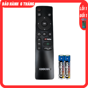 Điều khiển tivi dùng cho hãng COOCAA và SKYWORTH ngắn nút xanh
