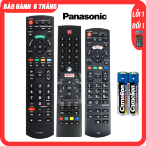 Điều khiển Tivi PANASONIC 3 loại kèm Pin - Remote Tivi PANASONIC.