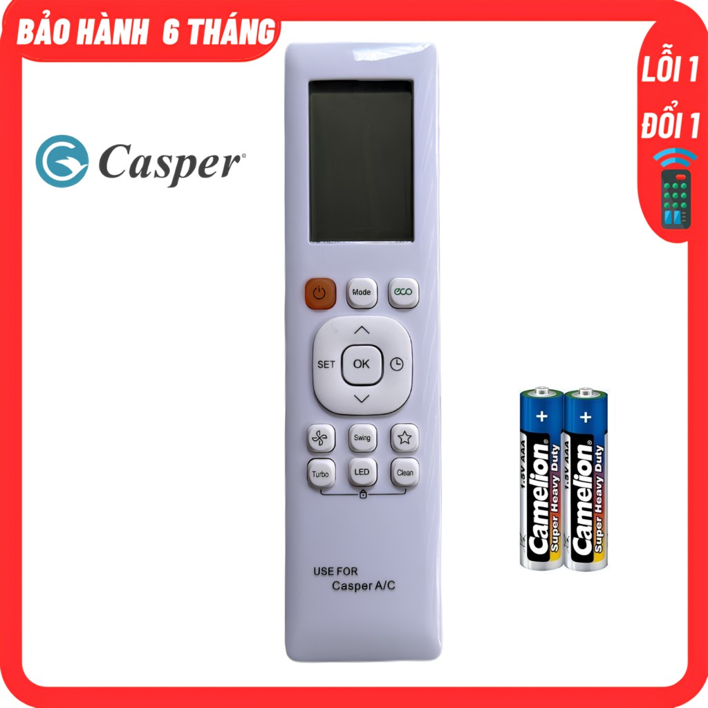 Điều khiển điều hòa CASPER mẫu mớ