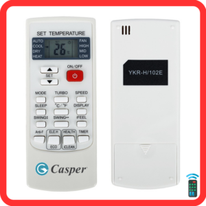 Điều Khiển Điều Hòa CASPER nút đỏ