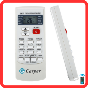 Điều Khiển Điều Hòa CASPER nút đỏ