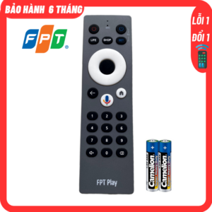 Điều khiển đầu thu FPT giọng nói mẫu xám.