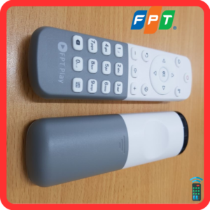 Điều khiển Đầu thu FPT trắng kèm Pin - Điều khiển Tivi FPT trắng.