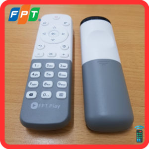Điều khiển Đầu thu FPT trắng kèm Pin - Điều khiển Tivi FPT trắng.