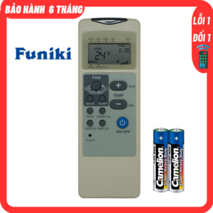 Điều khiển điều hòa FUNIKI thái kèm Pin remote máy lạnh.